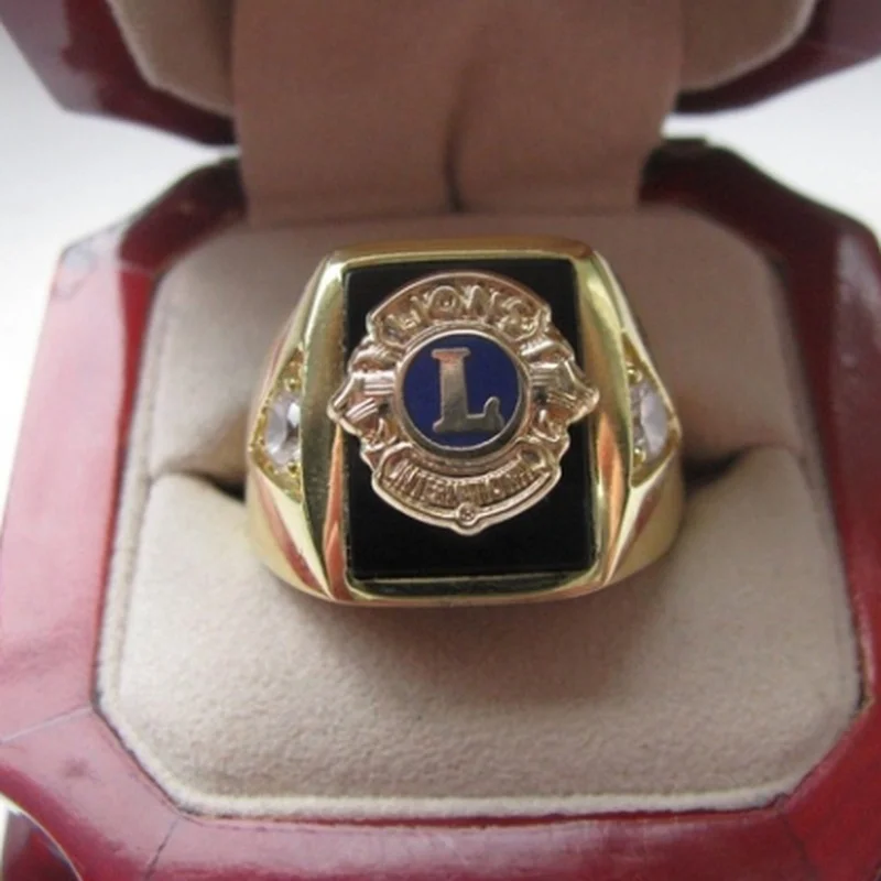 

Trendy fashion noble carved lion badge ring men's high-end temperament banquet accessories charm jewelry gift wholesale