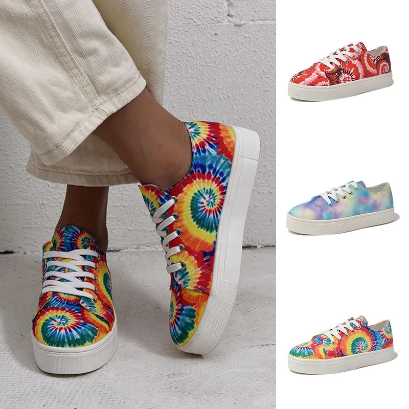 

Женская повседневная обувь на плоской подошве; Модная женская обувь на плоской подошве; Цветная Классическая обувь на шнуровке; Женская мяг...