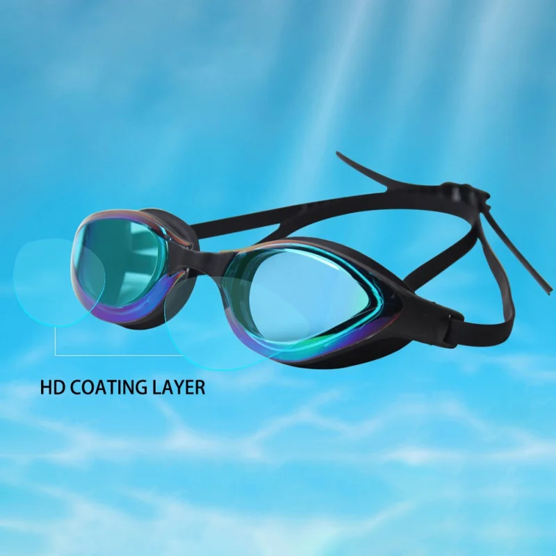 

2021 New Waterproof Silicone Glasses Eyewear Professional Goggles Anti-Fog UV Protection Adjustable Swimming Goggles