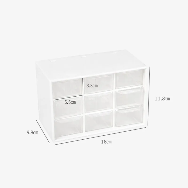 

Desktop Storage Box Jewelry Drawer Dust-proof Woman Girl Pearl Beads Boxes Plastic Cosmetic Earrings Makeup Container Organizer.