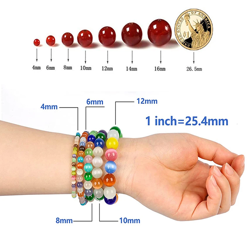 

3 4 6 8mm 9K Gold Faceted Abacus Gallstone Stone Beads Spacer Loose Natural Beads For Jewelry Making DIY Bracelet Accessories