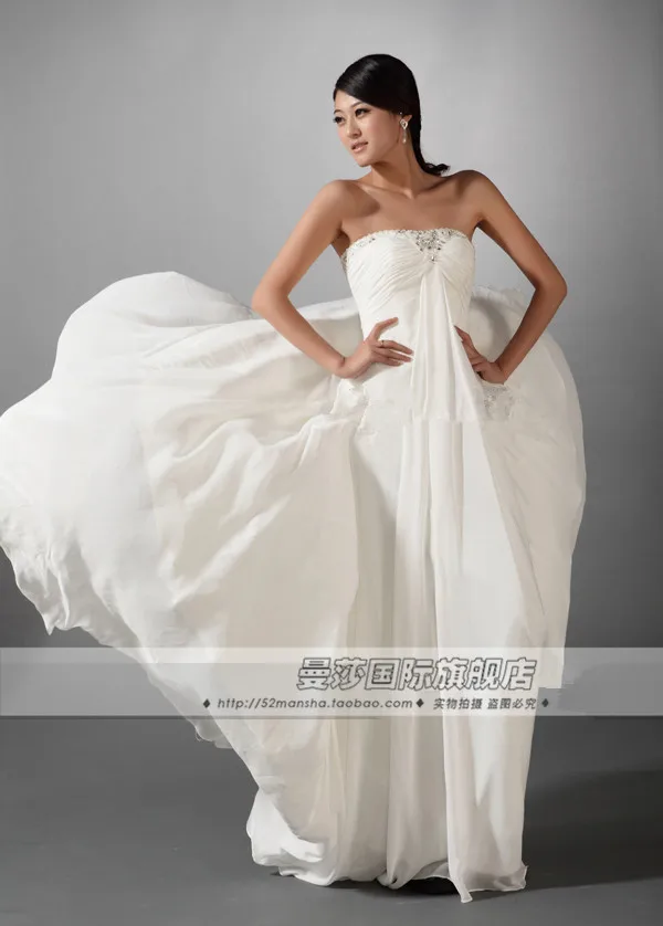 dreses free shipping 2016 bandage maxi dresses long white crystal cute tulle civil war formal dress Bridesmaid Dresses | Свадьбы и