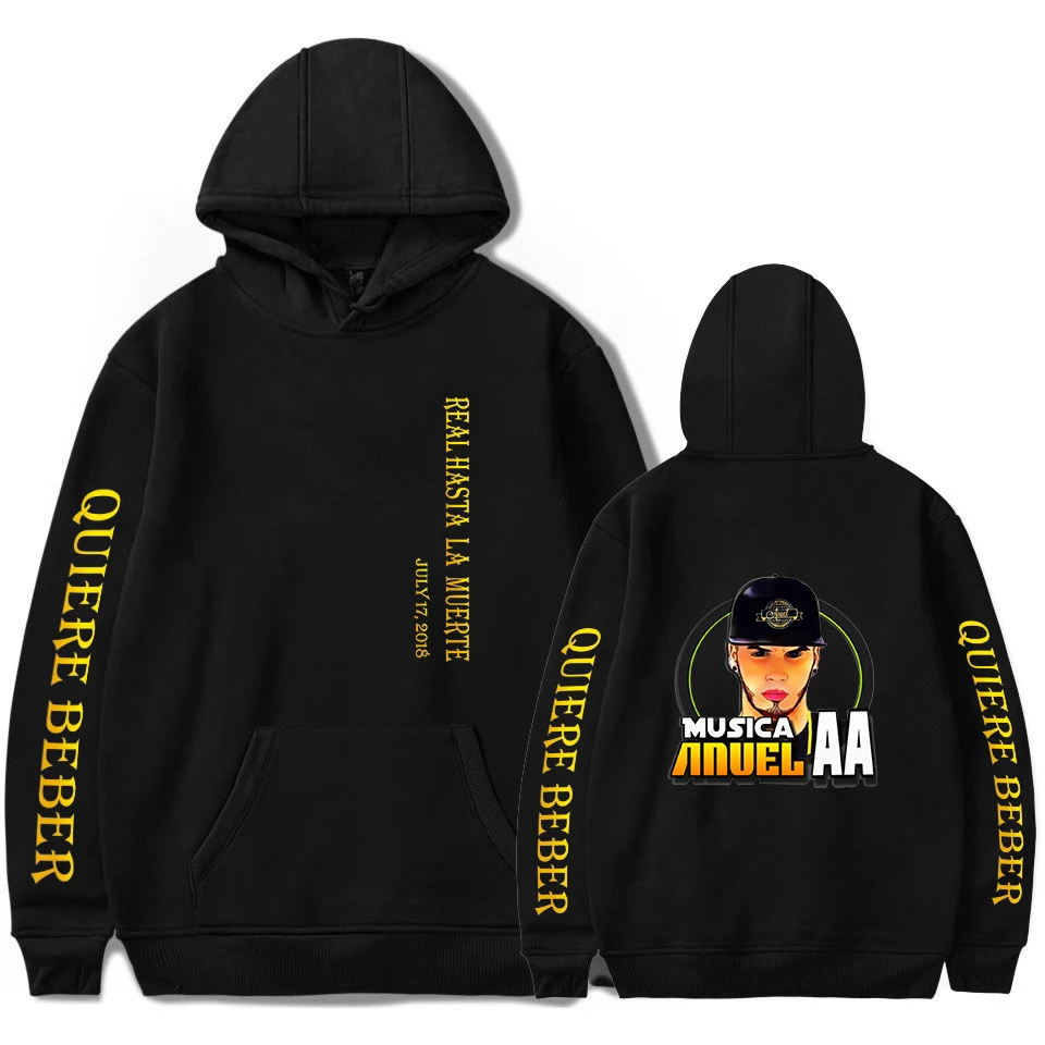 Anuel AA Стиль Знаменитостей Толстовка для мужчин и женщин