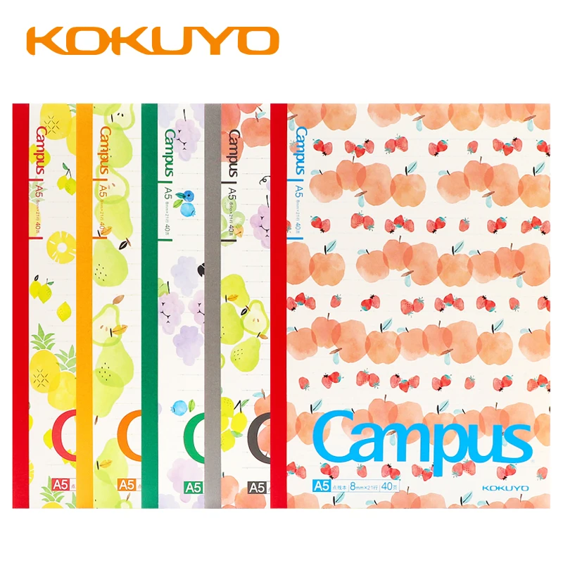 5 Книг KOKUYO фруктовый кампус Note book A5 / B5 простой колледж студентов искусство