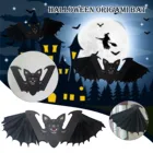 Ужас черный 3d Летучая Мышь Хэллоуин Diy Украшение для вечерние имитация хитрый игрушка Наклейка на стену бар сцена реквизит декор