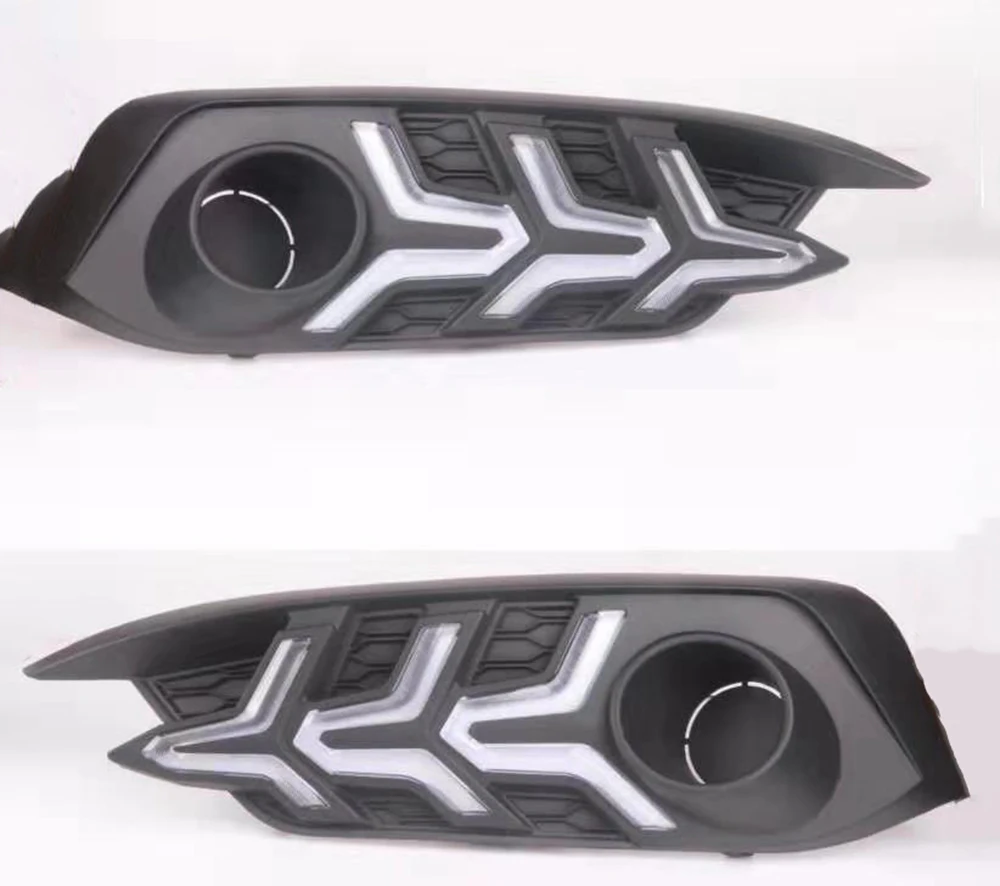 Автомобильные мигающие светодиодные дневные ходовые огни DRL для Honda Civic 10 2016 2017 2018