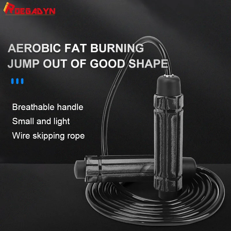 

ROEGADYN Gym Sport Jump Rope Anti-Slip Handle Jumping Ropes Home Detachable Load-Bearing Gravity Skipping Rope Fitness Equipment