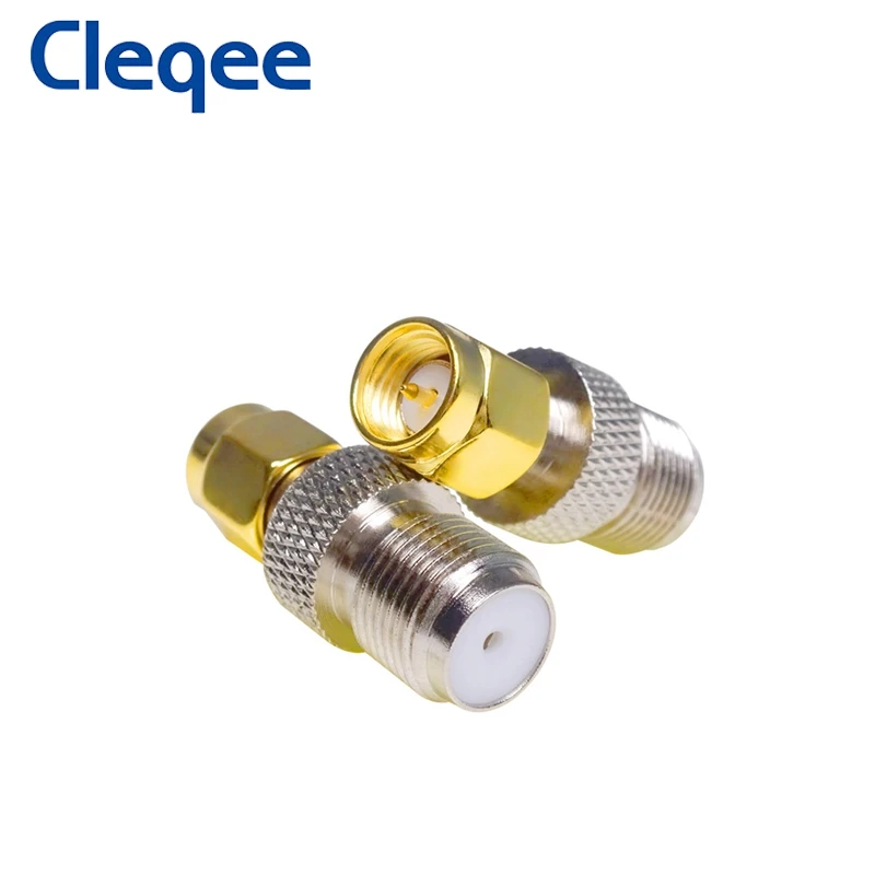 Cleqee 10 шт. коаксиальный адаптер SMA (штекер)-F (гнездо) | Обустройство дома