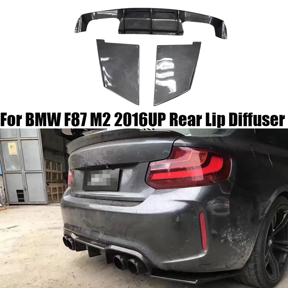 

For BMW F87 M2 2016UP Carbon Fiber Rear Bumper Diffuser Car Styling Auto Tuning 3PCS/SET