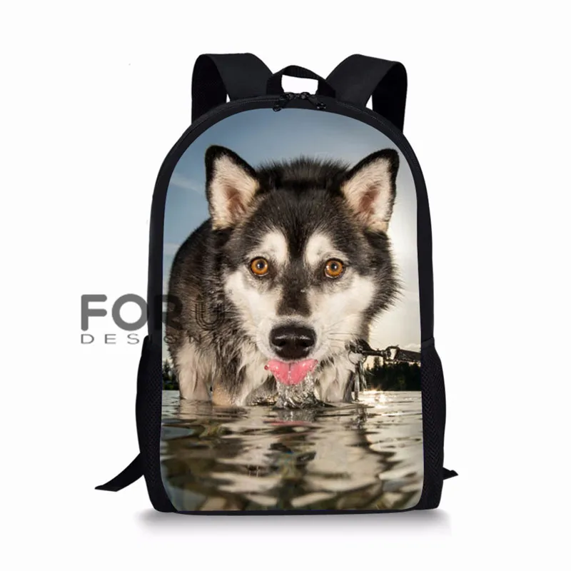 LH1013C FORUDESIGNS/школьная сумка для мальчиков и девочек с 3D изображением кота и тигра; Детский рюкзак с забавными животными; школьный рюкзак для учеников начальной школы - Цвет: LH1013C