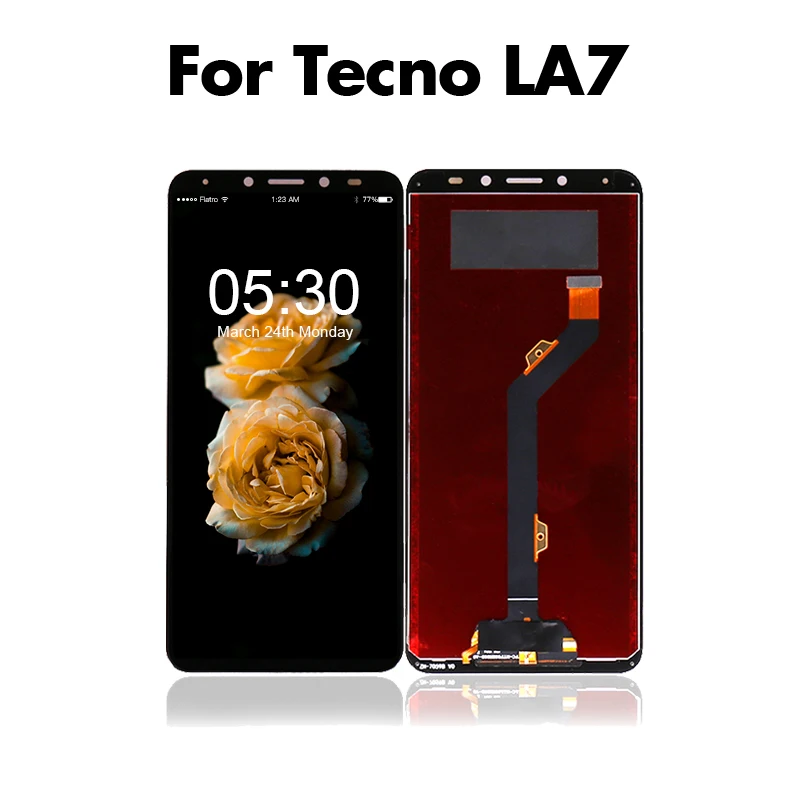 Для Tecno Pouvoir 2 LA7 ЖК экран + сенсорная панель дигитайзер для телефона черный