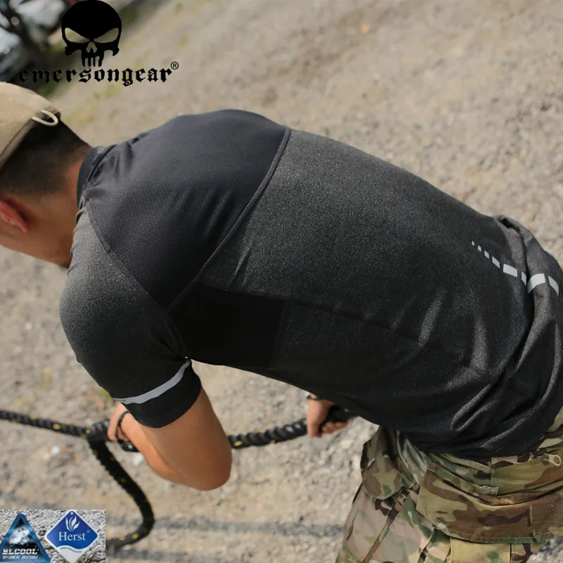 Светоотражающая Футболка спортивная футболка мужская Рашгард быстро