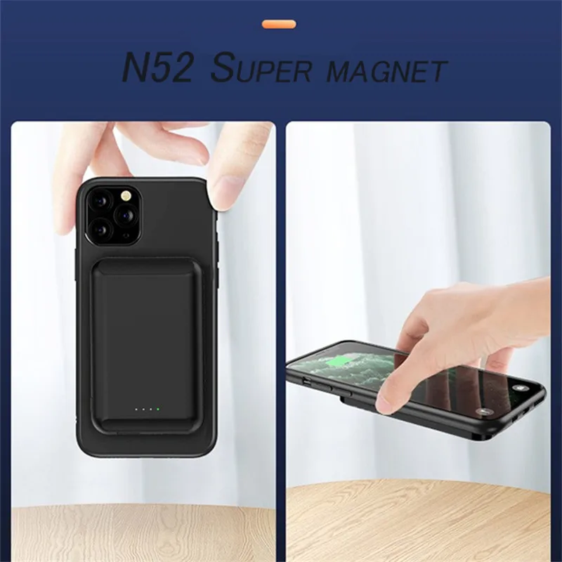 magnetic power bank portable external battery pack mobile phone powerbank magnet wireless charger for iphone 12 13 xiaomi huawei free global shipping