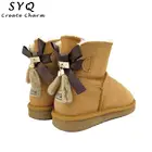 Ботинки женские зимние из натуральной кожи, на меху, размеры 34-45