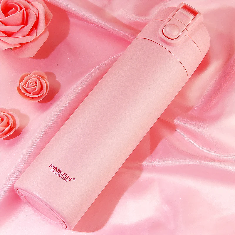 Модная Портативная изоляционная чашка розовая дорожная кофейная кружка