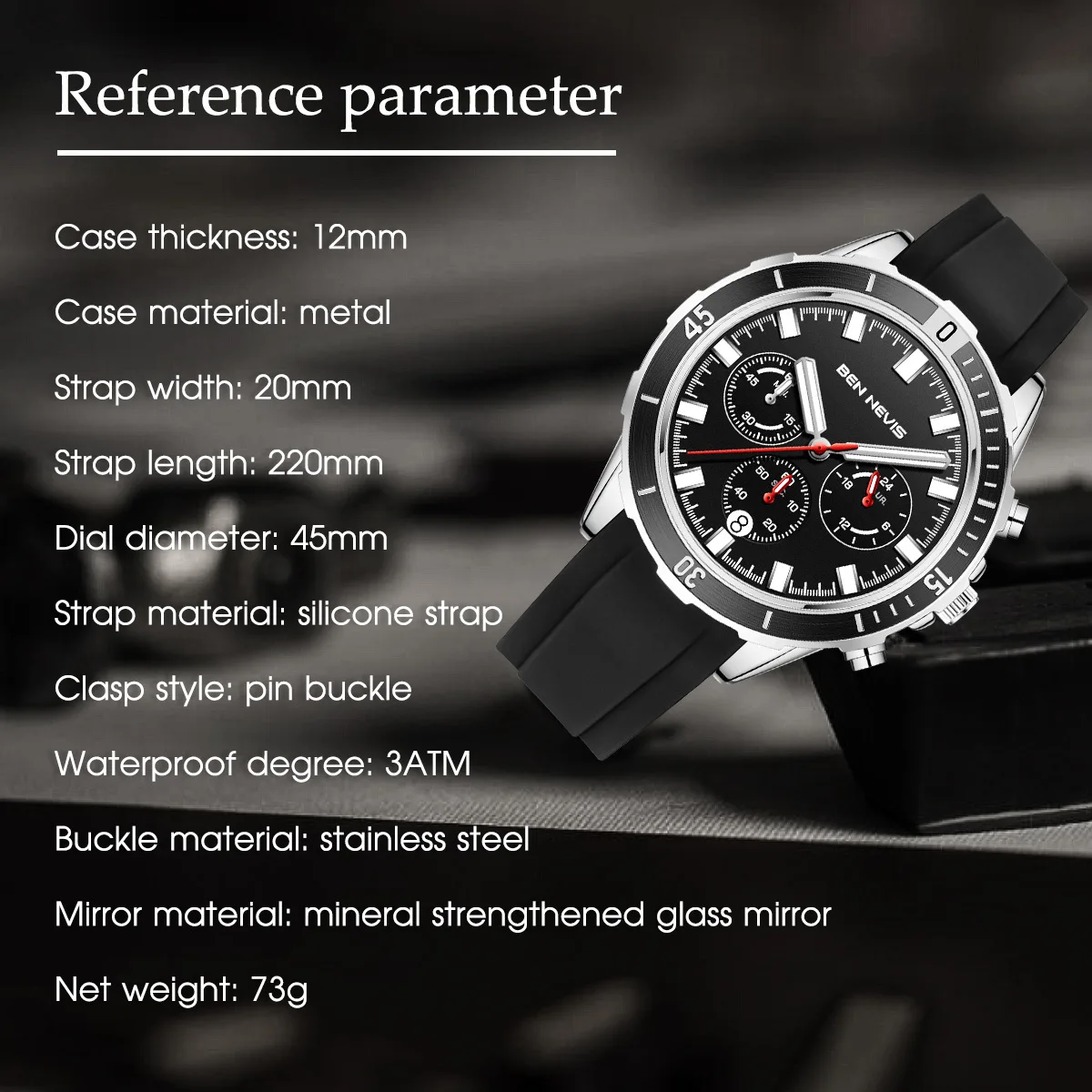 

Amazon's Same Popular Fashion Leisure Men's Quartz Watch Waterproof Calendar Quartz Watch