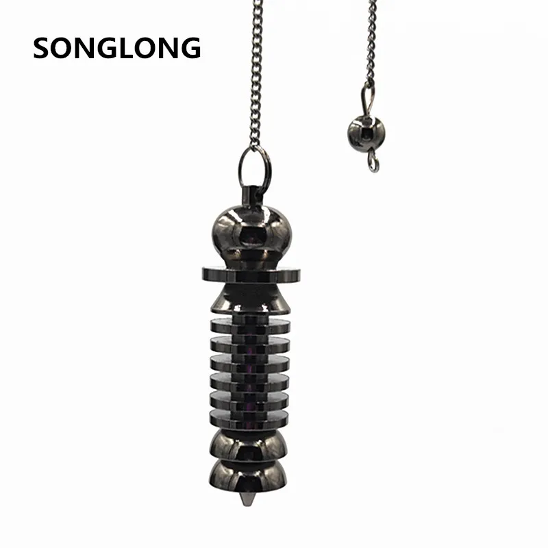 

Spiral column Metal spirit swing divination hypnosis metal brass non-crystal metal copper solid standard pendulum energy therap