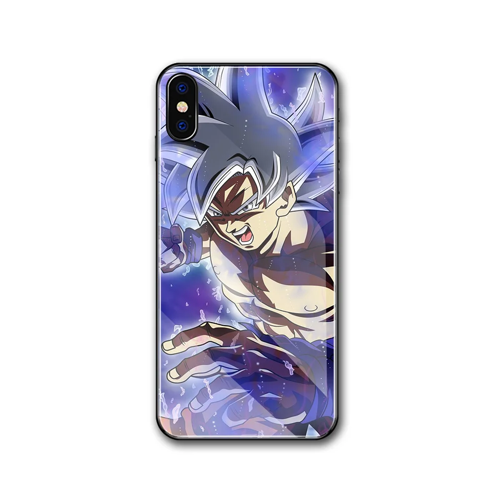 02202 Чехол Finder для iphone XS чехол Dragon Ball Супер Saiyan чехол из закаленного стекла для iphone 6 6S 7 8 plus X XR XS MAX 11 pro max - Цвет: 02202