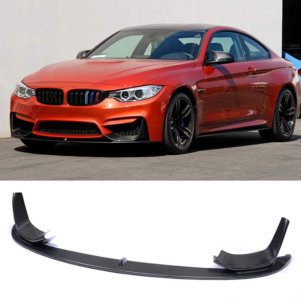 Front Bumper Lip Spoiler Splitters for BMW F82 F83 M4 F80 M3 Sedan Coupe Convertible 2014 - 2019 Carbon Fiber / FRP black | Автомобили и