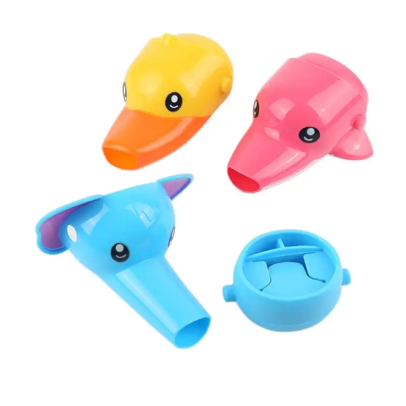 Удлинитель для детского смесителя ванной комнаты кухни мультяшное животное