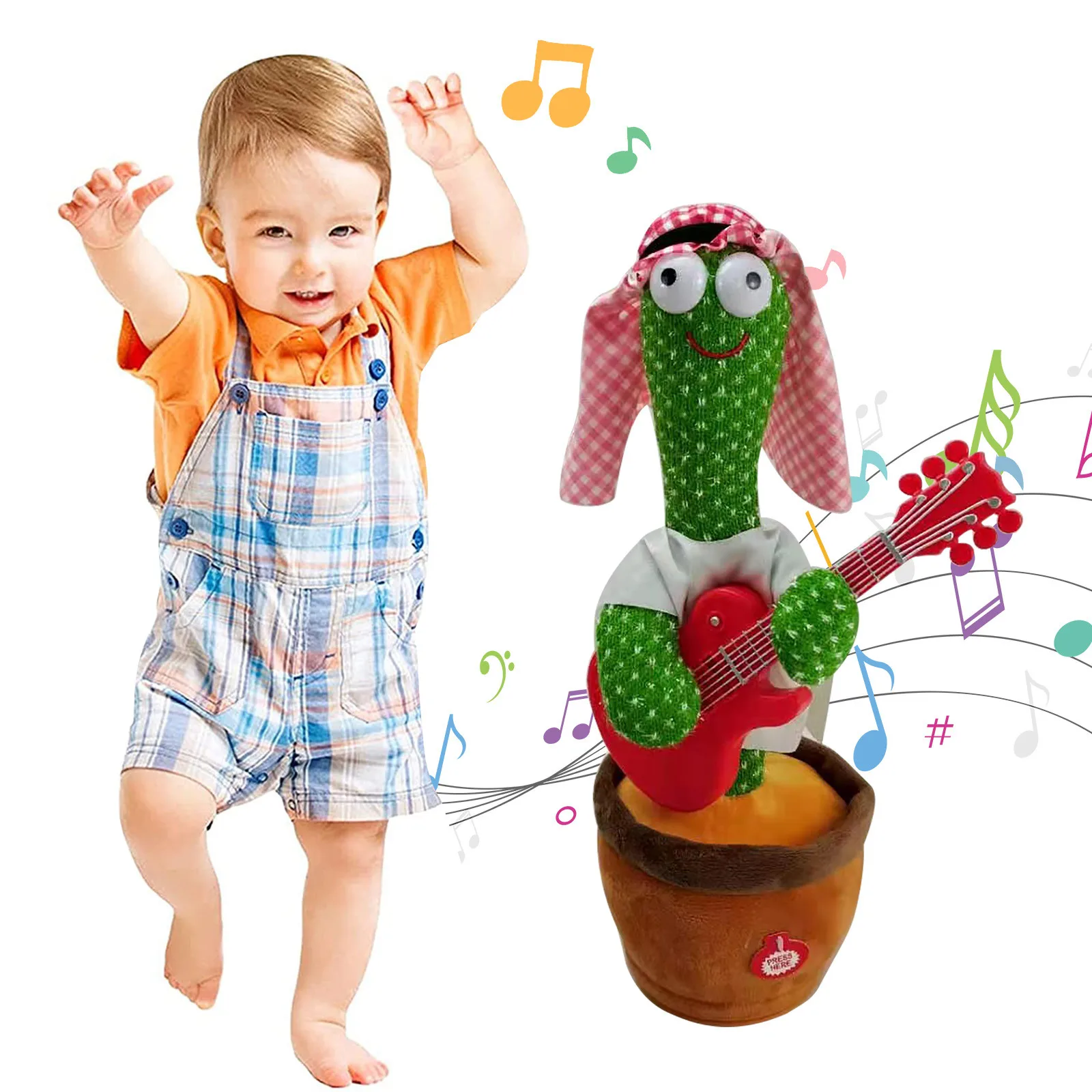 

Dancing Cactus Plush Toy Singing Electronic Shake Soft Plush Doll Cactus Toys Kids Early Education Montessori Toy Cacto Danante