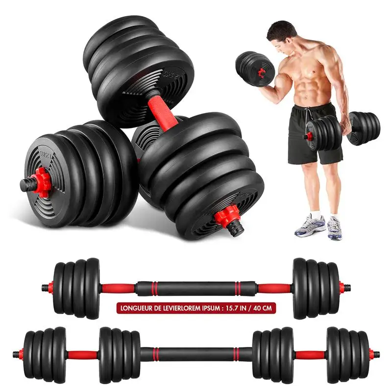 

Adjustable Weights Dumbbells Barbell Set Home Fitness Weight Dumbbells Set Gym Workout Exercise Training With Connecting Rod