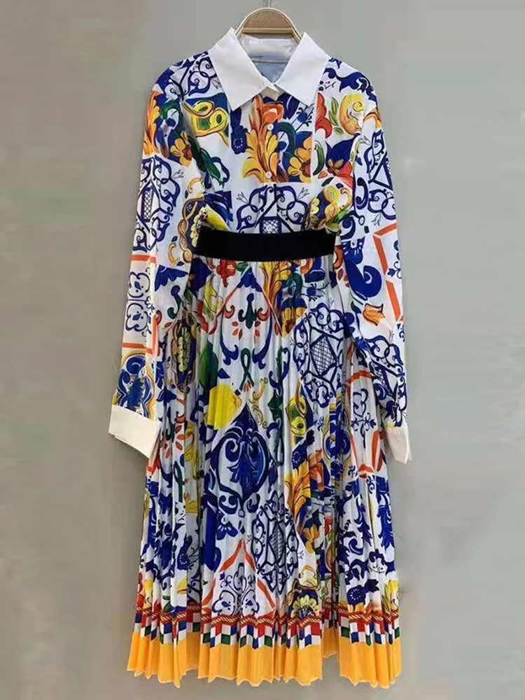 

Рубашка с длинным рукавом и отложным воротником в стиле ретро