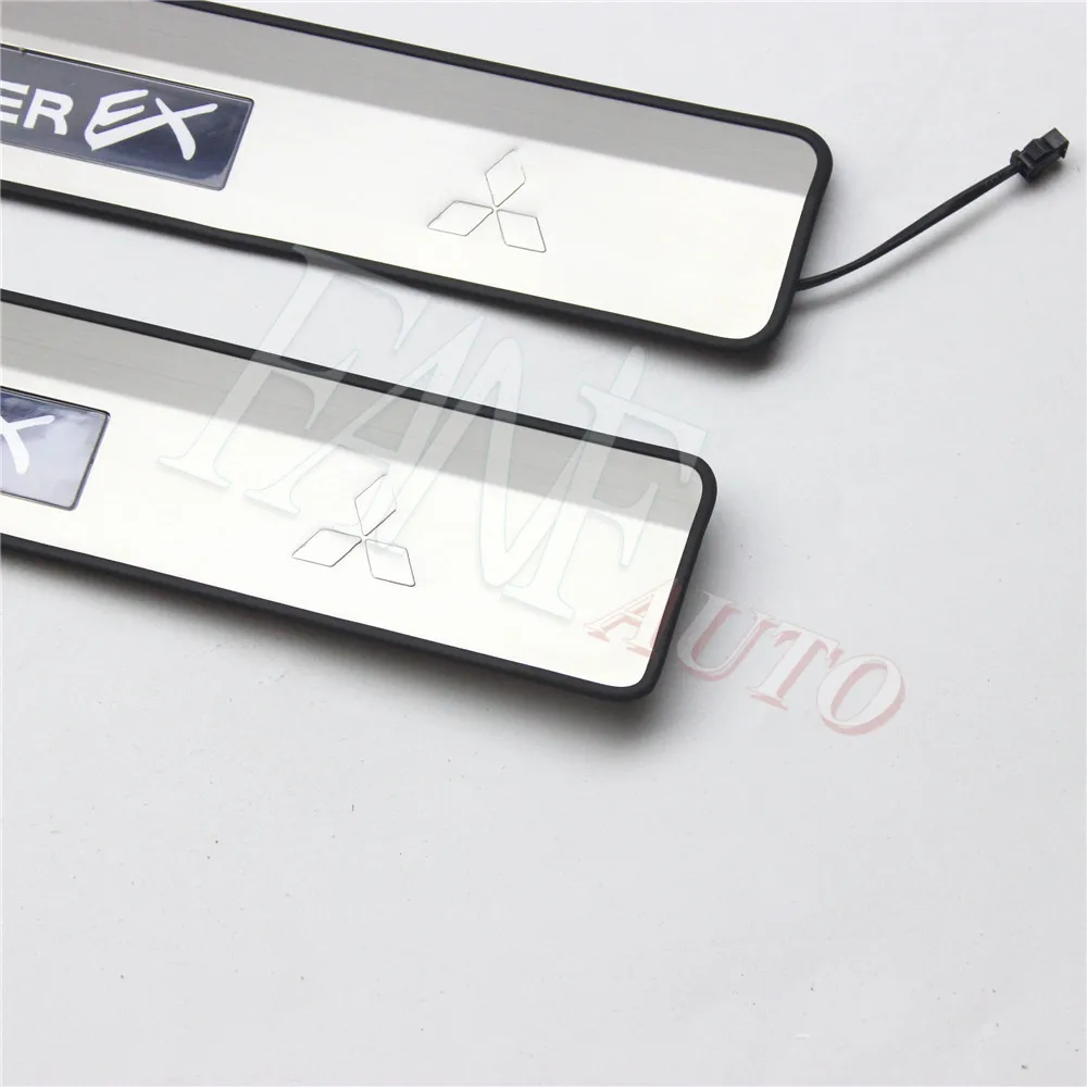 Нержавеющая сталь светодиодный порога Накладка гвардии пороги защитная