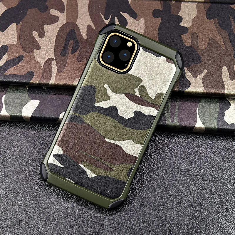 Камуфляжный чехол для iPhone 12 mini 11 Pro Max XS XR X Мягкий Силиконовый противоударный 7 8 6 6S