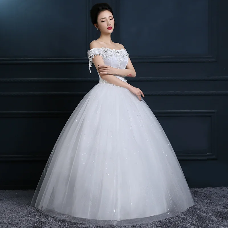LAMYA бальное платье свадебное для свадьбы размера плюс Vestidos De Novia жемчуг кристалл