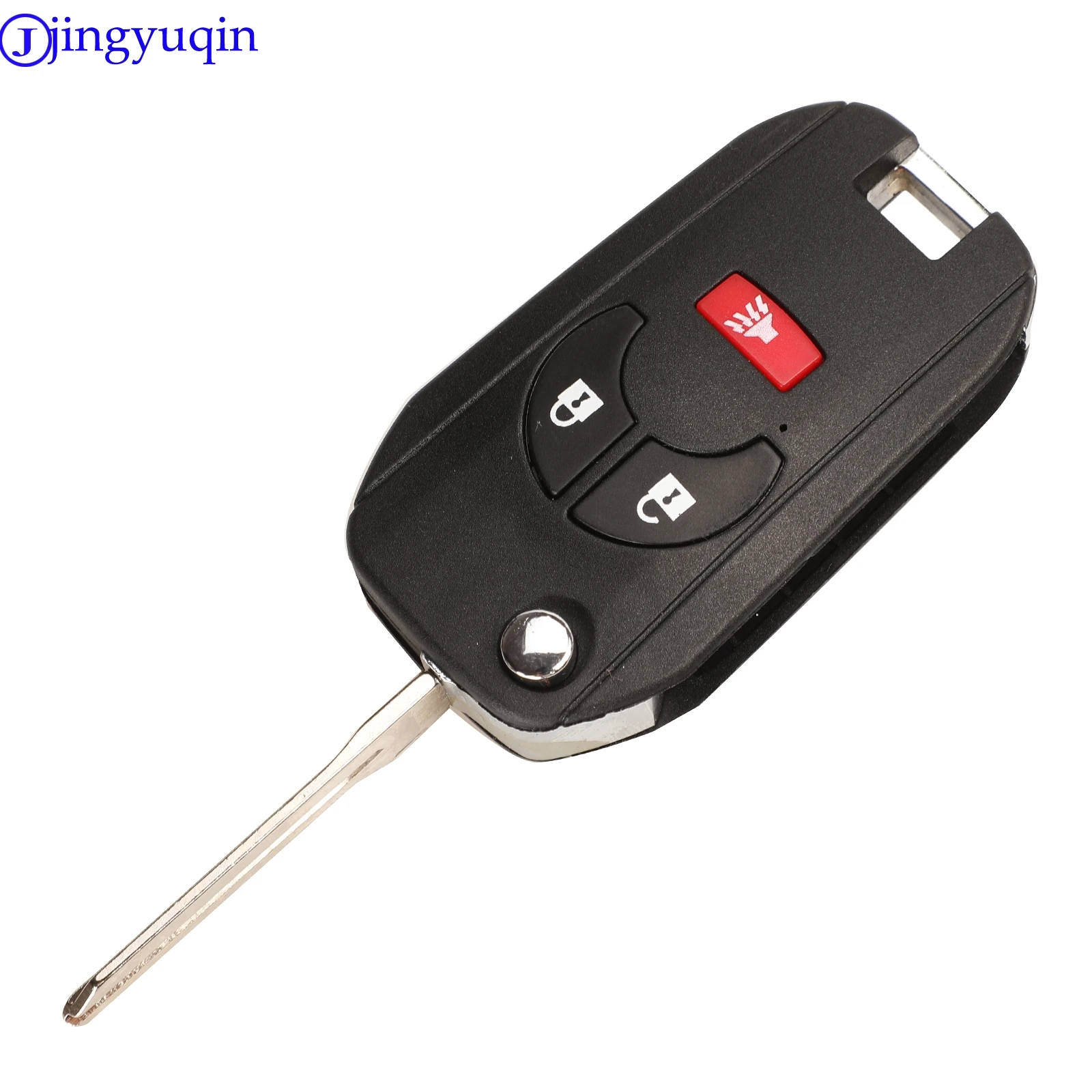 Jingyuqin 10 шт. 2/3/4 кнопки для Nissan Altima Maxima Sentra Versa необработанный пустой пульт