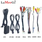 Автомобильная стереосистема радио Универсальный Мощность кабели BT Радио GPS мультимедийный проигрыватель HD Реверсивный Вход автоматический проводной соединитель аксессуары