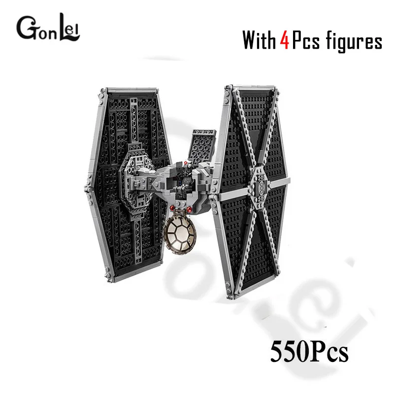 Новая серия Звездных Войн TIE Fighter, строительный блок, модель кирпича, игрушки, совместимые с 10907, игрушки для детей, подарки