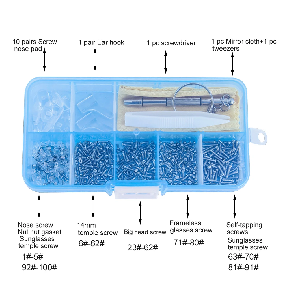 Пинцет для очков крошечные винты аксессуары солнцезащитных носоупоры