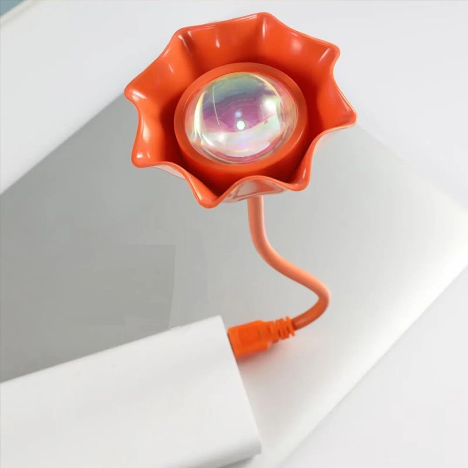 Порт able Радужный закат живой фон атмосферный проектор лампа USB порт солнце