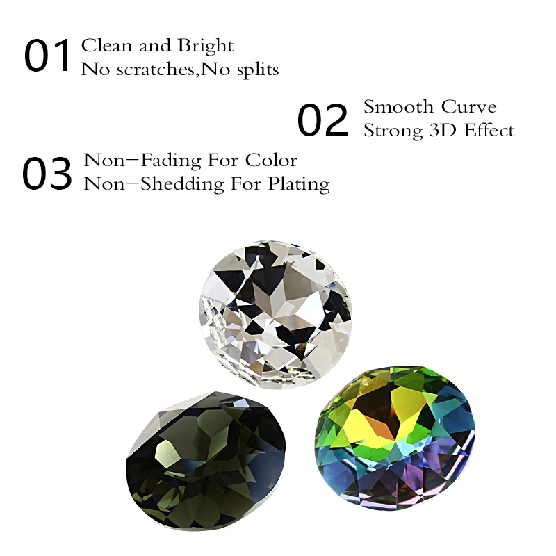 Круглая Стразы аппликация K9 кристалл Необычные камни стеклянные стразы