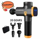 Массажный пистолет Phoenix A2 для расслабления мышц, глубокого массажа тканей, динамическая терапия, вибратор, формирование, снятие боли, массажер для спины и ног