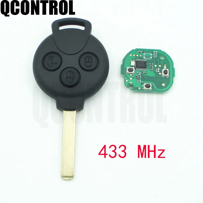 Пульт дистанционного управления QCONTROL с 3 кнопками подходит для Mercedes-Benz Smart Fortwo 451
