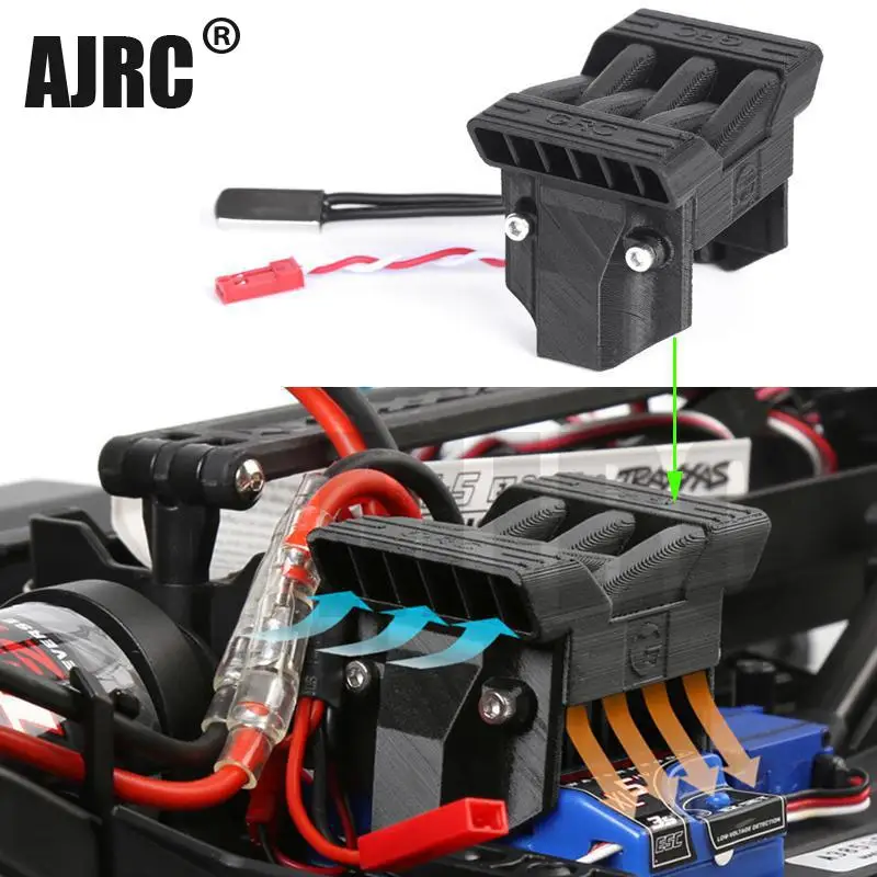 2019 Новый TRX4 ESC радиатор охлаждающий вентилятор для 1/10 RC Crawler TRAXXAS TRX 4 82056 4|Детали и