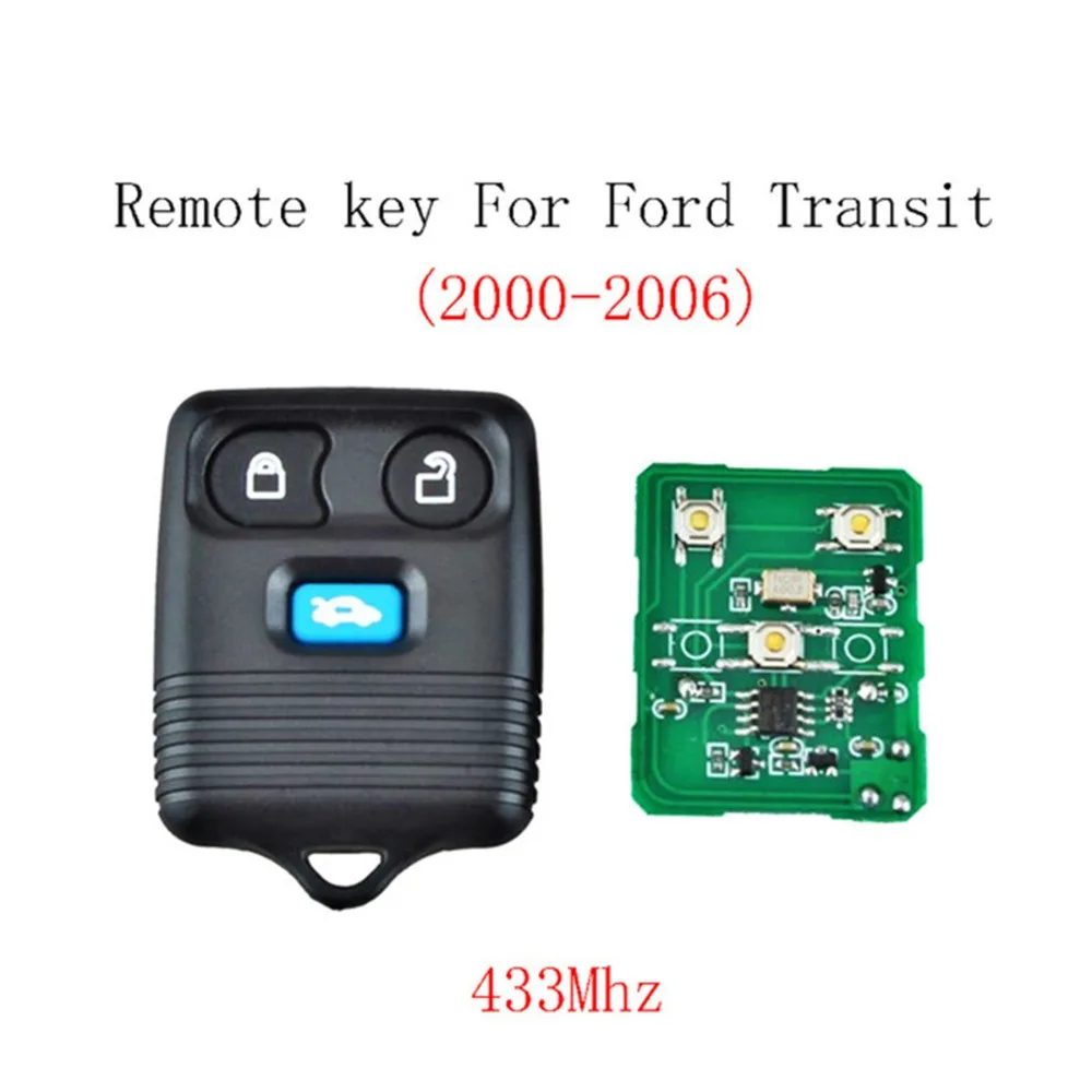Fit for Ford Transit Connect 3 Button Remote Key FOB 433MHz Programming FORD TRANSIT MK6 2000-2006 | Автомобили и мотоциклы