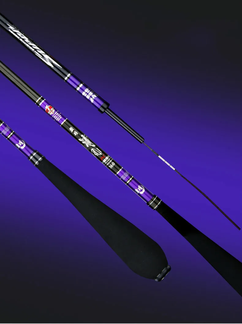 2.7M-5.7M Taiwan Fishing Rod 19/28/37 Tone Super Hard Hand Pole Carbon Fiber Telescopic Wedkarstwo Olta De Pesca Carp Sticks enlarge