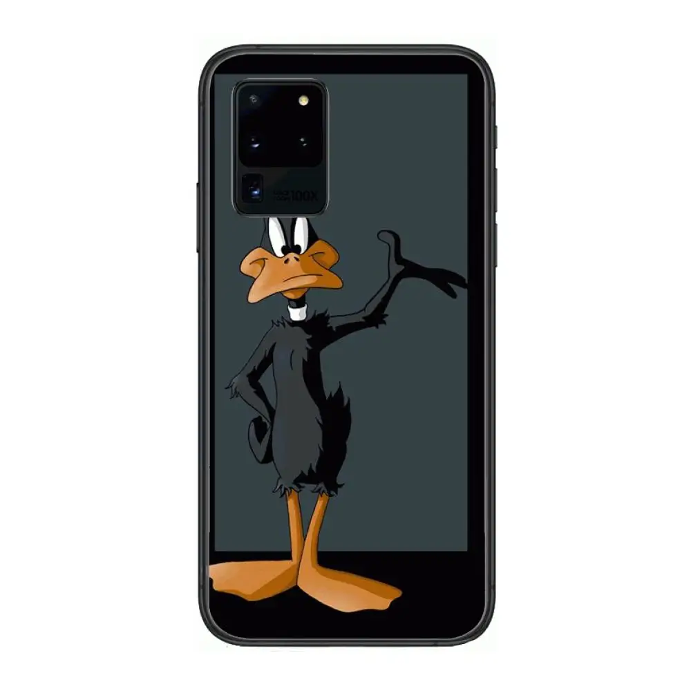 

Funny Duffy Duck case Phone cover hull For SamSung Galaxy S 6 7 8 9 10 20 21 Plus Edge E note 5G Lite Ultra black soft bumper