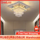 Хрустальная Современная Потолочная люстра для гостиной, декоративные светодиодные потолочные светильники, внутреннее освещение, светильник для столовой, спальни, коридора