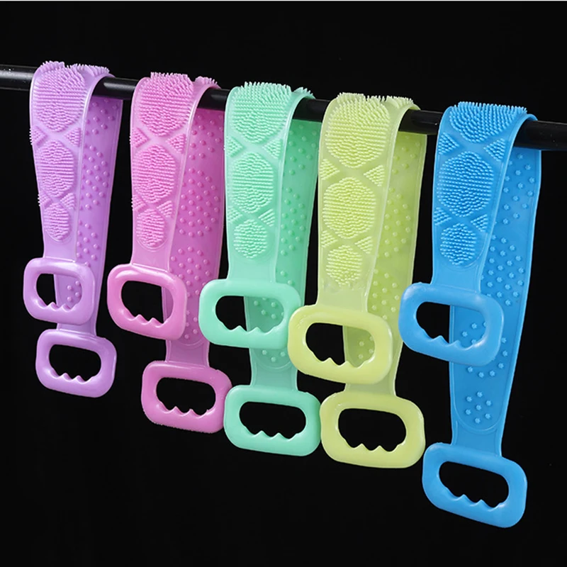 Мягкие силиконовые щетки 1 шт. банное полотенце щетка для тела пояс ванны