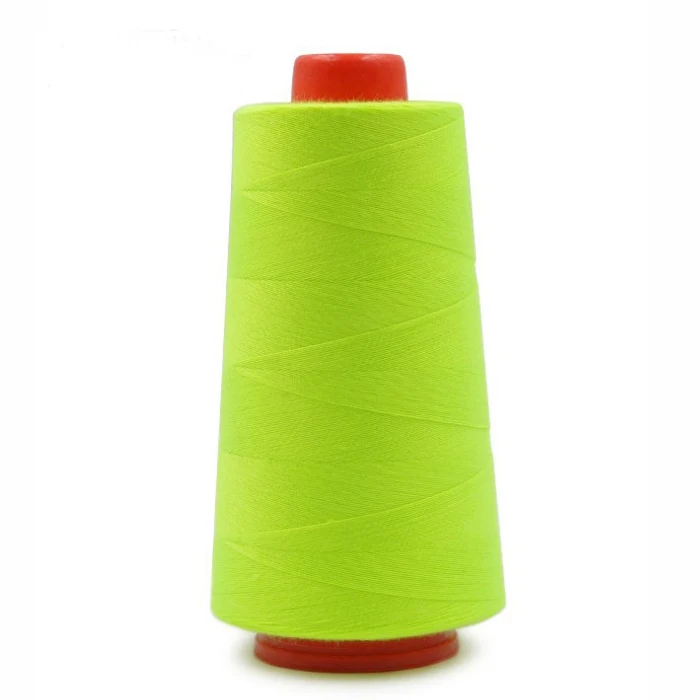 Fluorescent green 12 цветов швейные нитки 402 высокоскоростной полиэстровые швейные нити путем самостоятельного выбора между цветами Швейные нитки 3000 метров каждый - Цвет: Fluorescent green