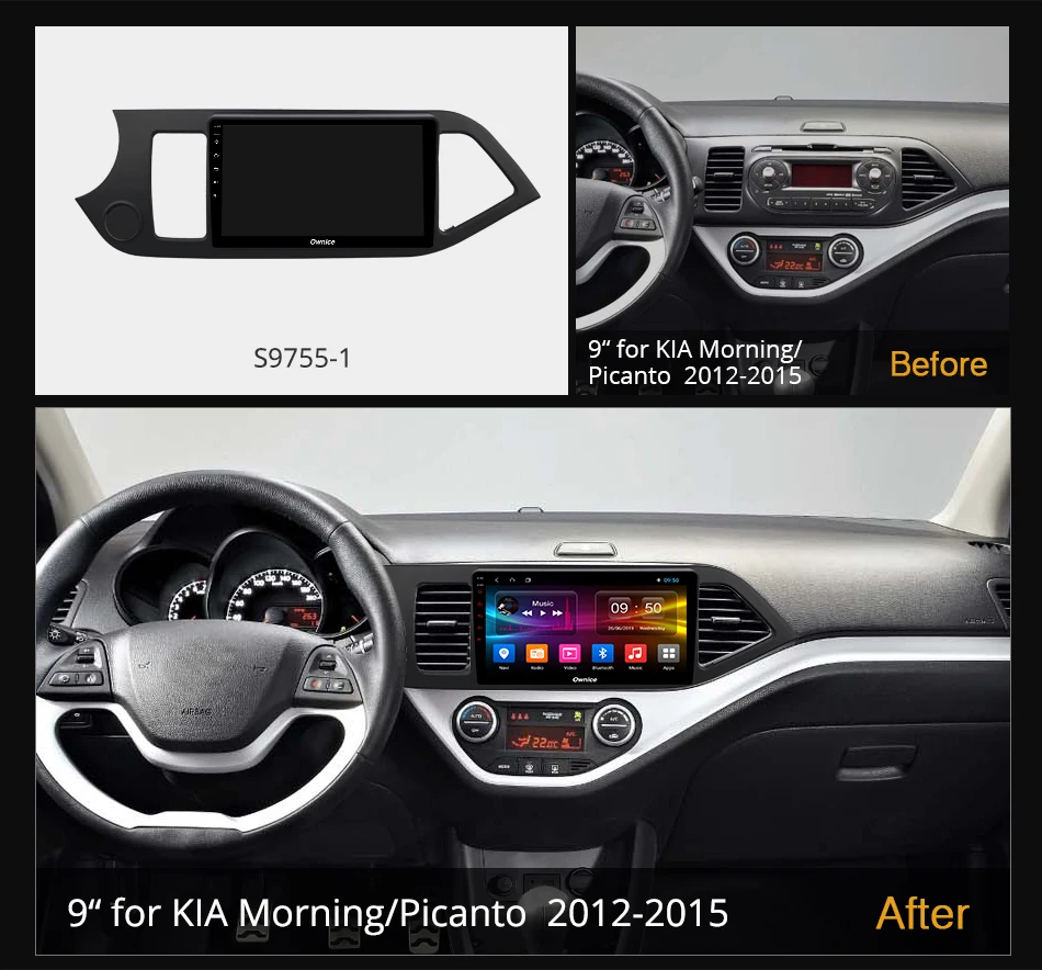 Автомагнитола Ownice с восьмиядерным процессором Android 10 0 GPS Navi стерео для Kia Morning picanto