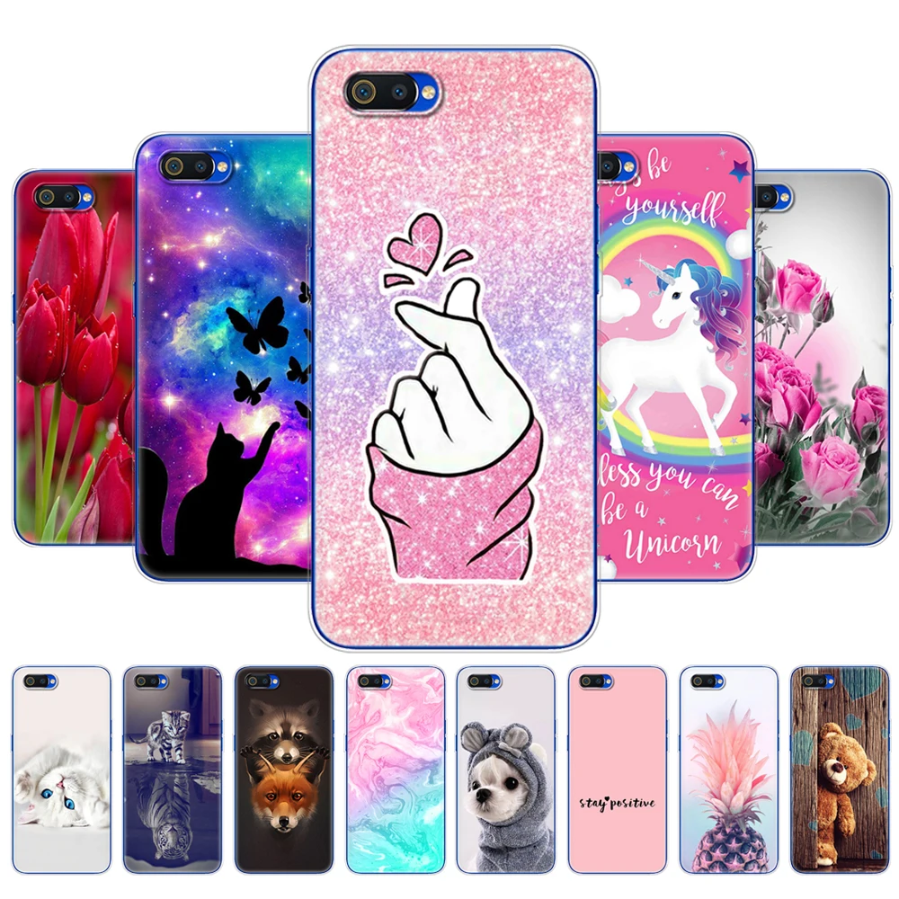 for realme c2 case 6 1 inch soft silicon tpu back phone cover for oppo realme c2 c 2 realmec2 rmx1941 bumper protective coque free global shipping
