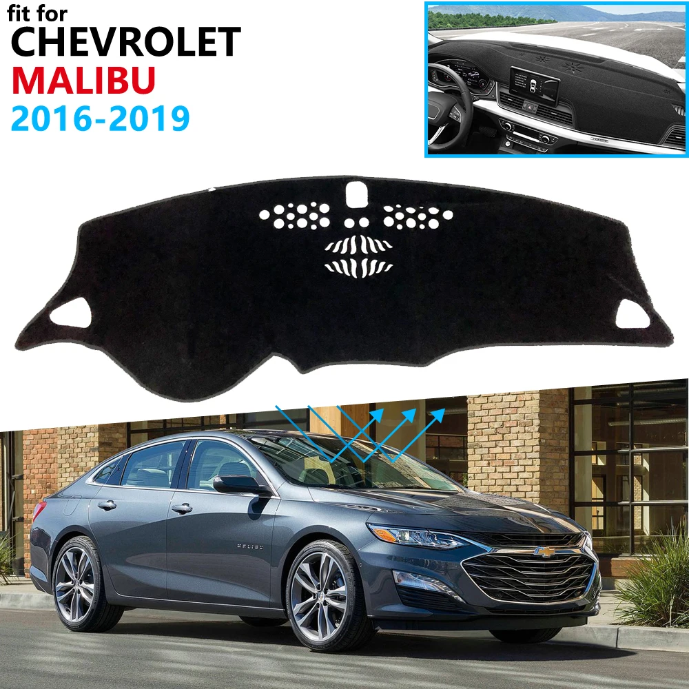 Защитная накладка на приборную панель для Chevrolet Malibu 2016 2017 2018 2019 9 поколения MK9