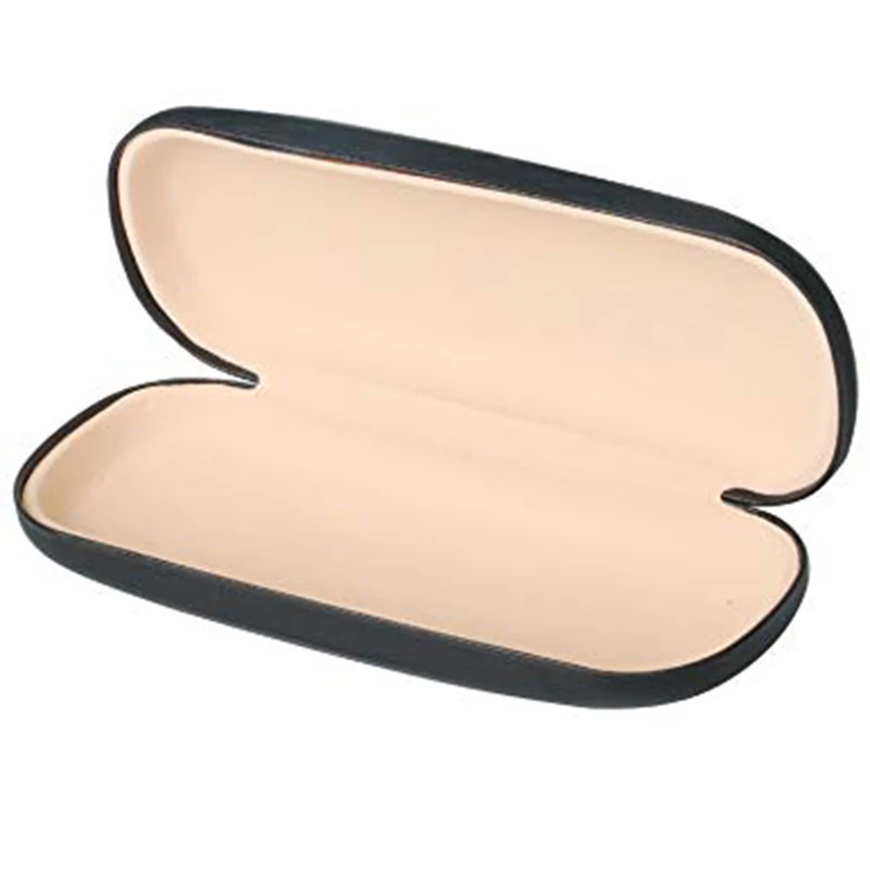 Чехол для очков черный металл и кожа маленьких средних оправ|Очки аксессуары| |