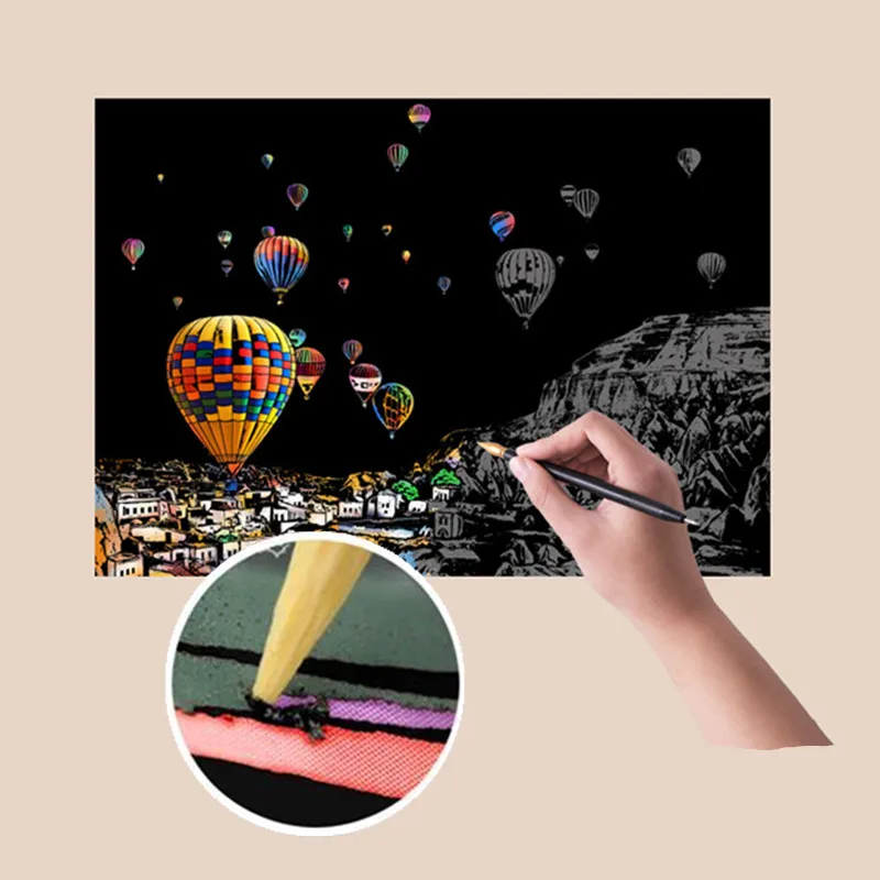 21*29 см комплект из 4 предметов Архитектура ночная съемка с защитой от царапин